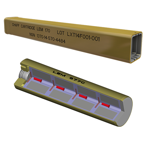 Lacroix Defense Fighters Countermeasures Chaff range cartridges